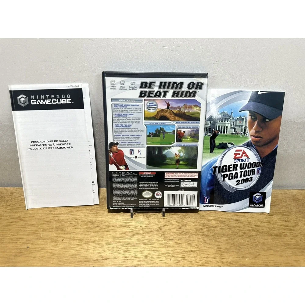 Tiger Woods PGA Tour 2003 Nintendo GameCube CIB EA Sports Golf Video Game